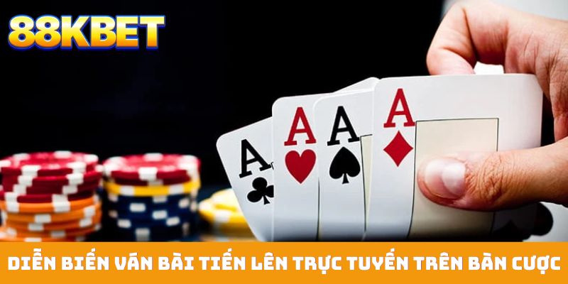 Diễn biến ván bài tiến lên trực tuyến trên bàn cược