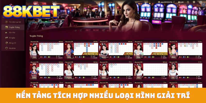 Nền tảng tích hợp nhiều loại hình giải trí vượt trội